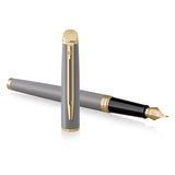 Waterman Hemisphere Fountain Pen Stone Grey with Gold Trim