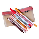 WRITECH 9 Piece Journal Kit with Pencil Case Red and Pink