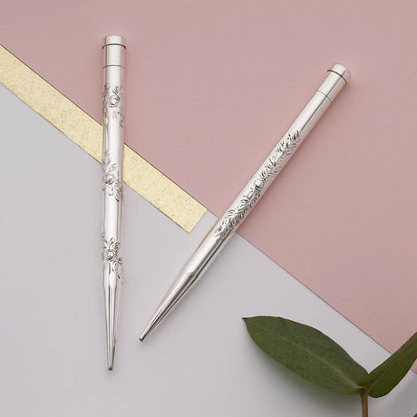 Yard O Led Mayflower Hand-Chased Sterling Silver Pencil