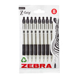 Zebra Z-Grip Ballpoint Set of 8 Medium Tip