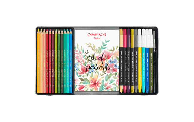 Caran d'Ache Botanical Colouring and Lettering Set