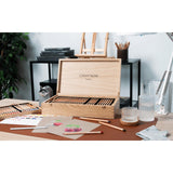 Caran d'Ache Luminance 6901 Luxury Wooden Box with 100 Pencil Set