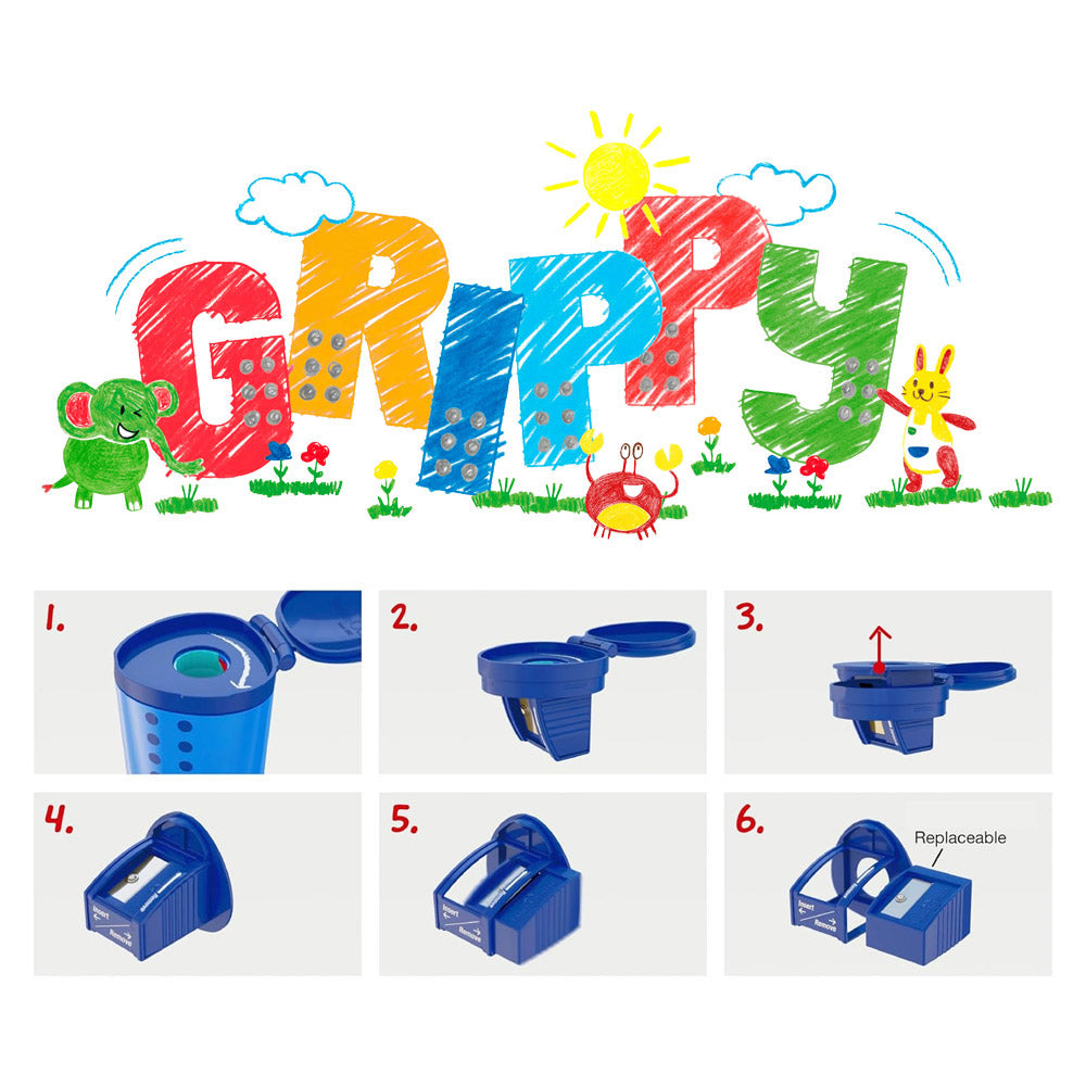 Faber-Castell Grippy Sharpener Box Blue