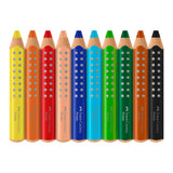Faber-Castell Grippy Colour Pencil Set Of 10 With Sharpener