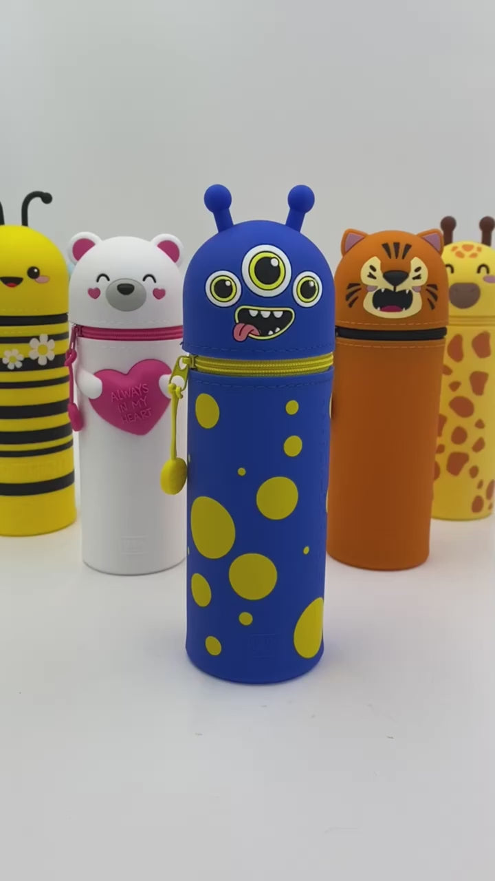 Legami Kawaii 2-in-1 Soft Silicone Pencil Case Monster