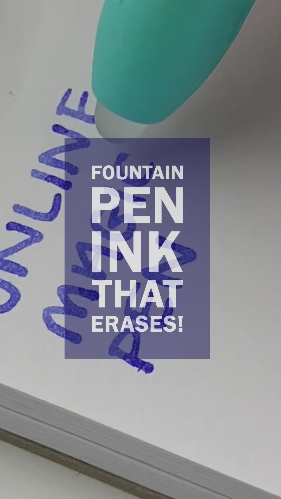 ONLINE MagiXX Erasable Fountain Pen with Blue Cartridges