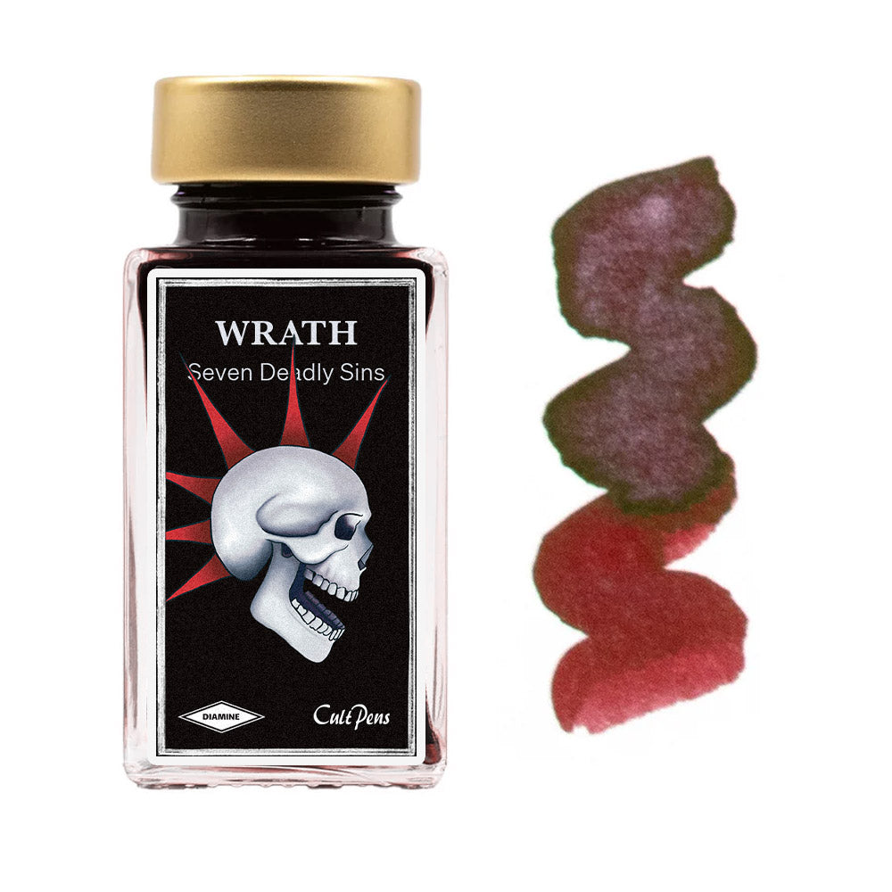 Cult Pens Exclusive 7 Deadly Sins Fountain Pen Ink by Diamine 50ml