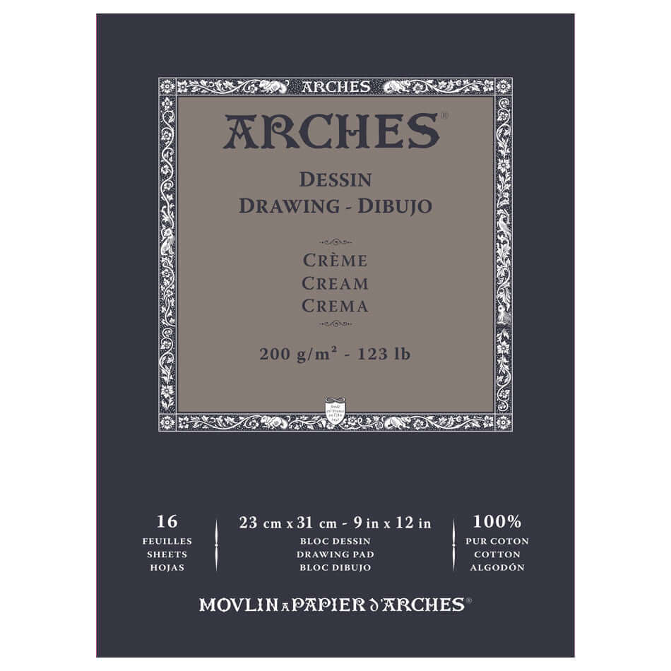 Arches Drawing Pad Cream 9x12 by Arches at Cult Pens