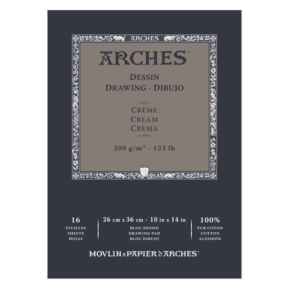 Arches Drawing Pad Cream 10x14 by Arches at Cult Pens
