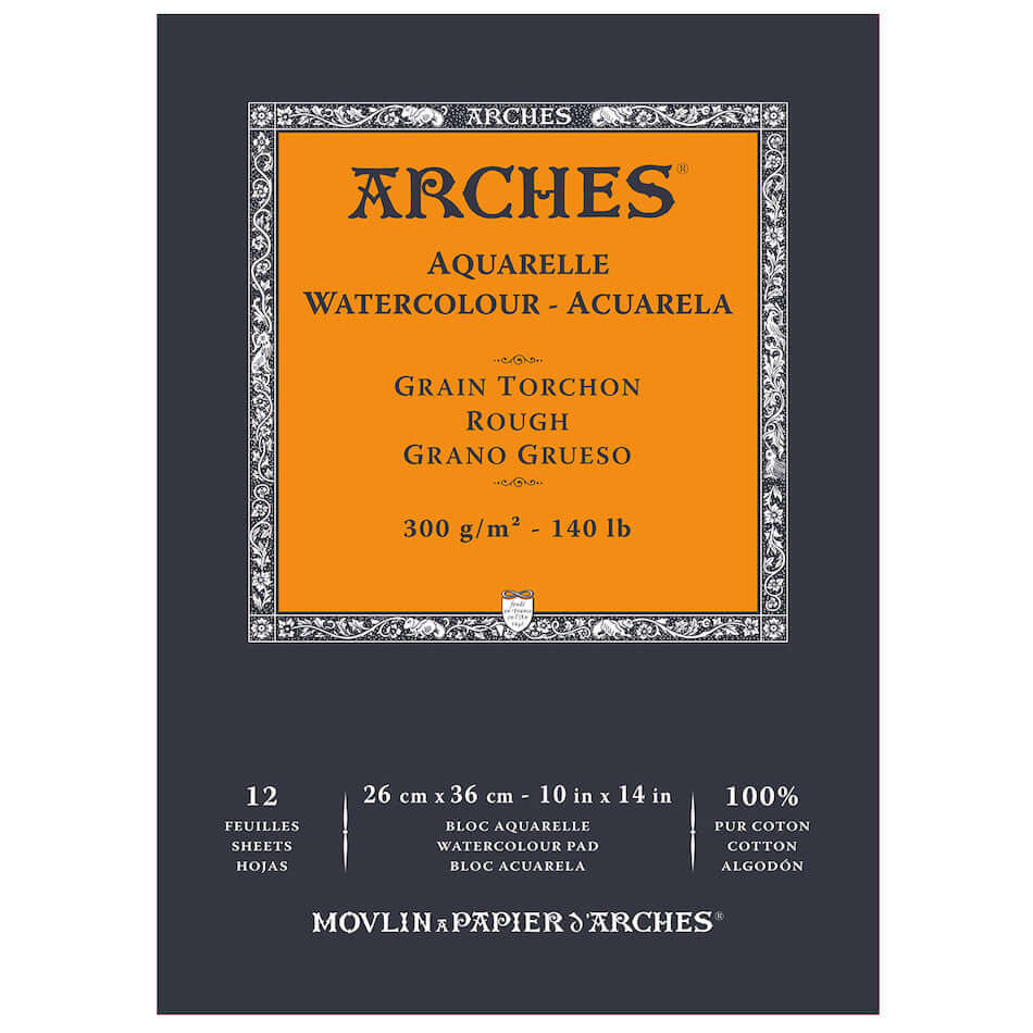 Arches Watercolour Rough Pad 26 x 36 Natural White by Arches at Cult Pens
