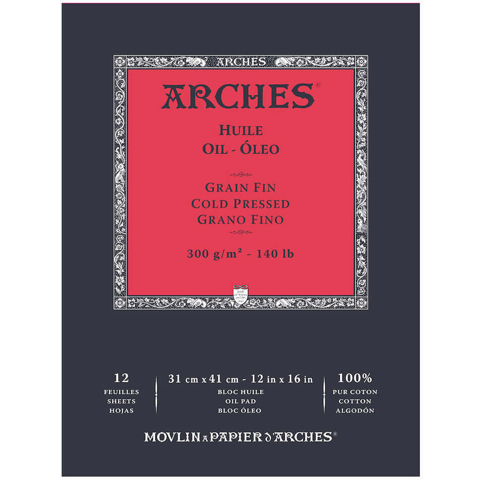 Arches Oil Cold Pressed Pad 31 x 41 White by Arches at Cult Pens