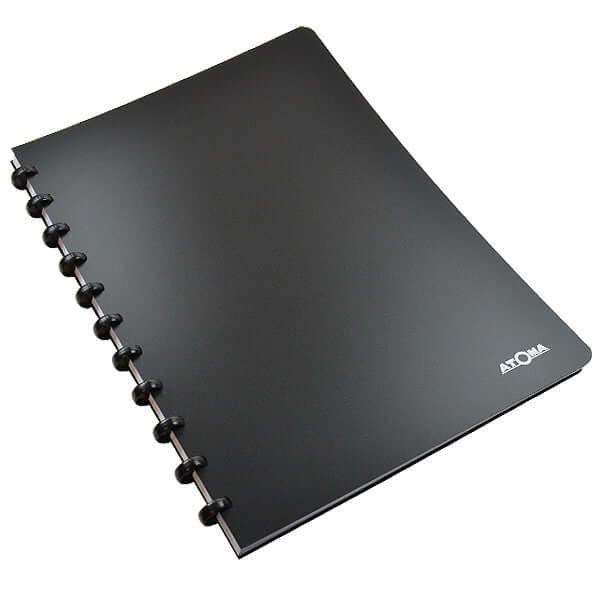Atoma Classic Colours Polypropylene Cover Disc-Bound Refillable Notebook A4 by Atoma at Cult Pens