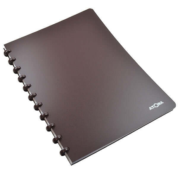 Atoma Classic Colours Polypropylene Cover Disc-Bound Refillable Notebo