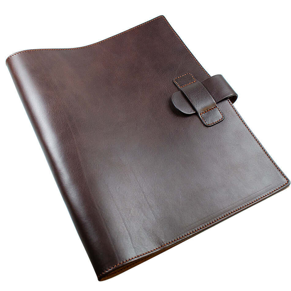 Atoma Pur Leather Folder A4 Brown by Atoma at Cult Pens