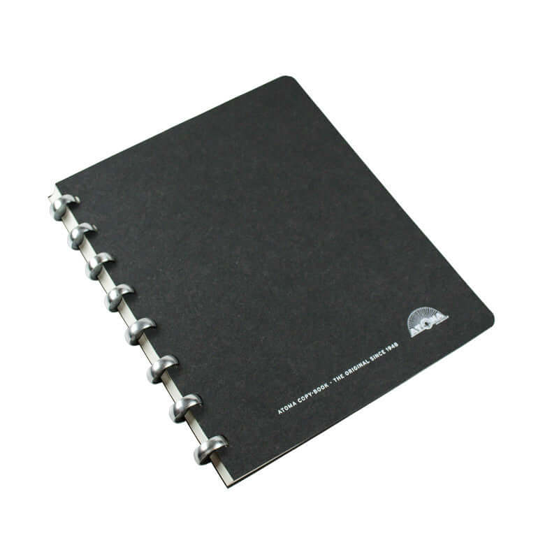Atoma Amazing Texon Cover Disc-Bound Refillable Notebook Black A5+ by Atoma at Cult Pens