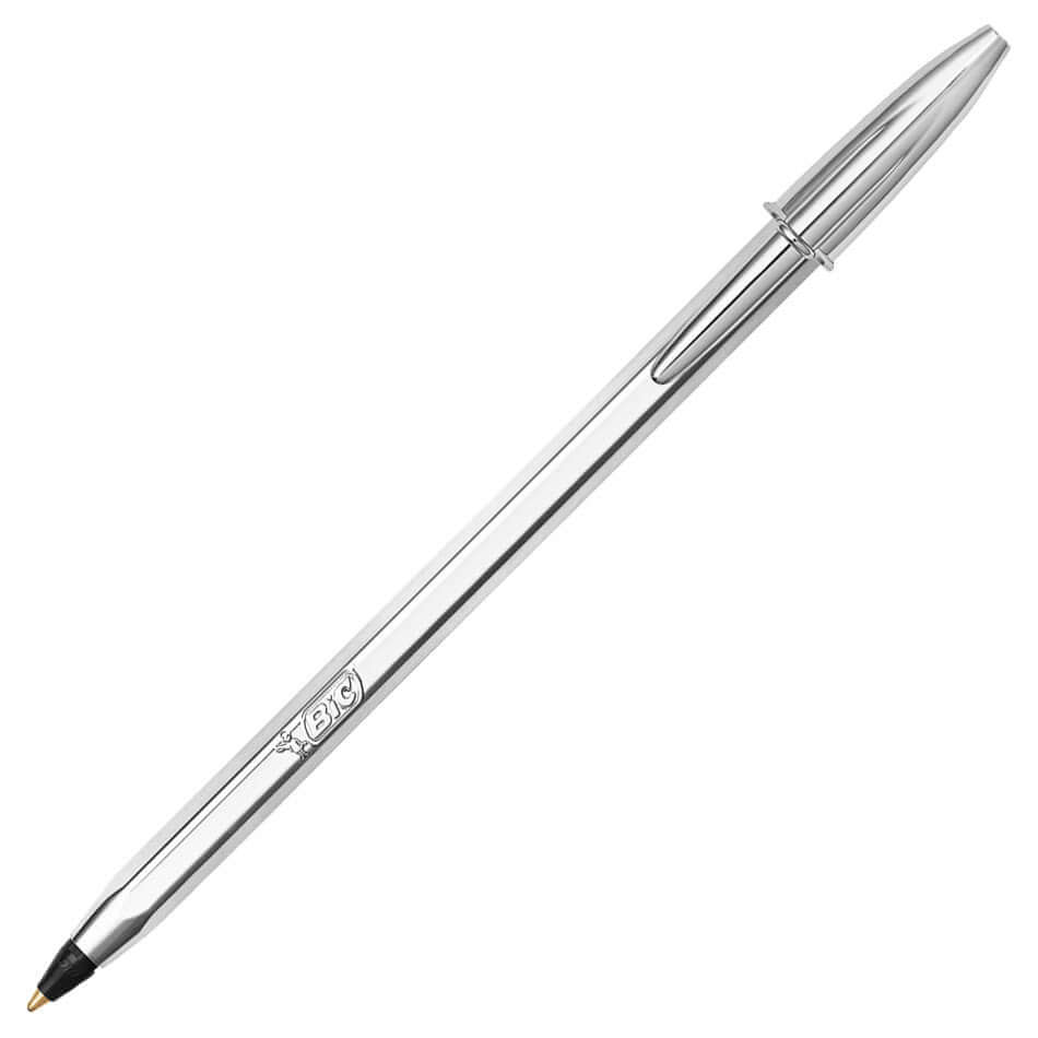 BIC Cristal Celebrate Silver Ballpoint Pen by BIC at Cult Pens