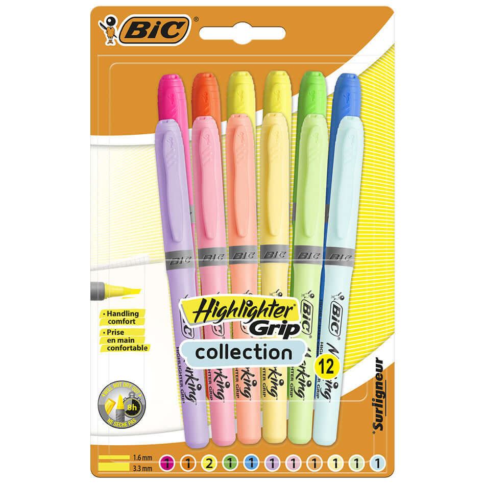 Grip Highlighter Pastel Set 12