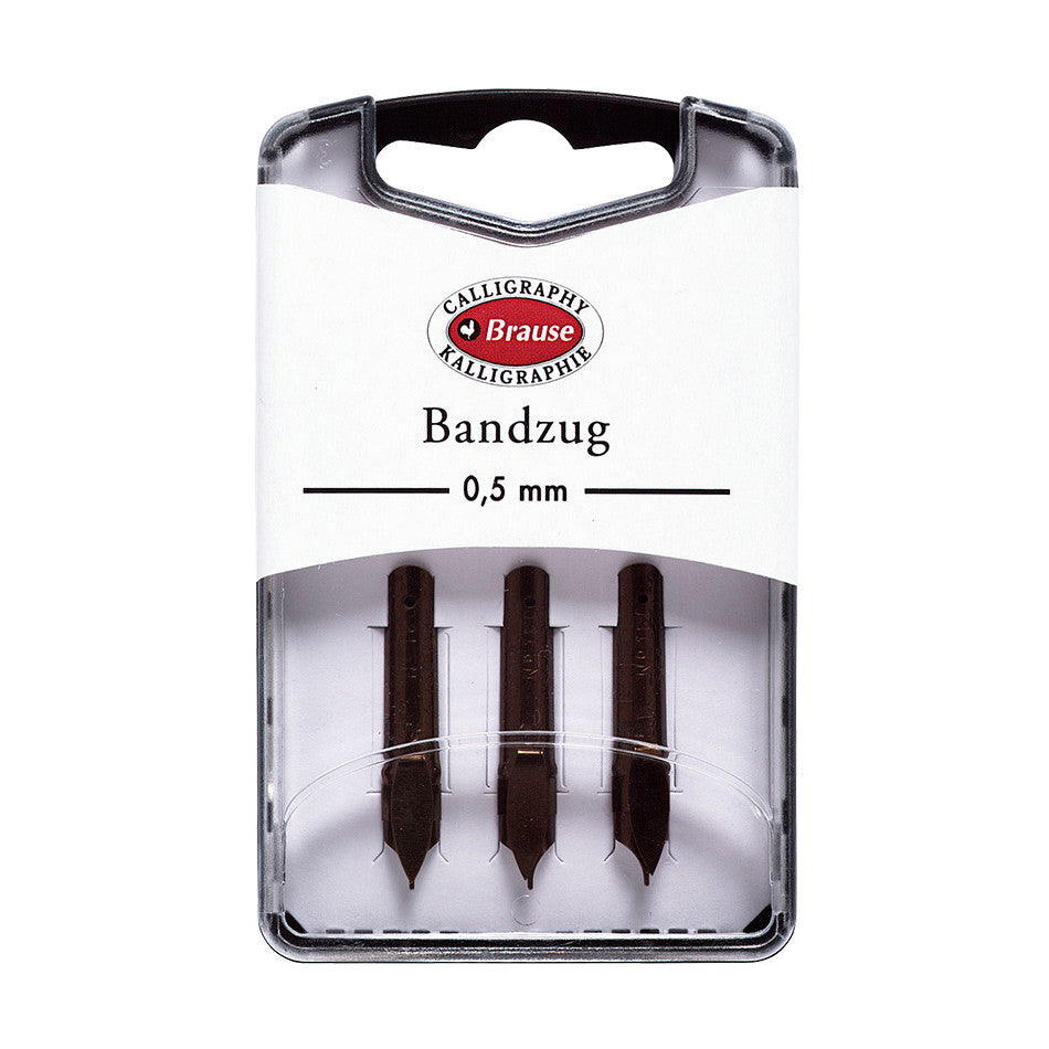 Brause Nibs Set of 3 Bandzug (Angled Square Cut) by Brause at Cult Pens