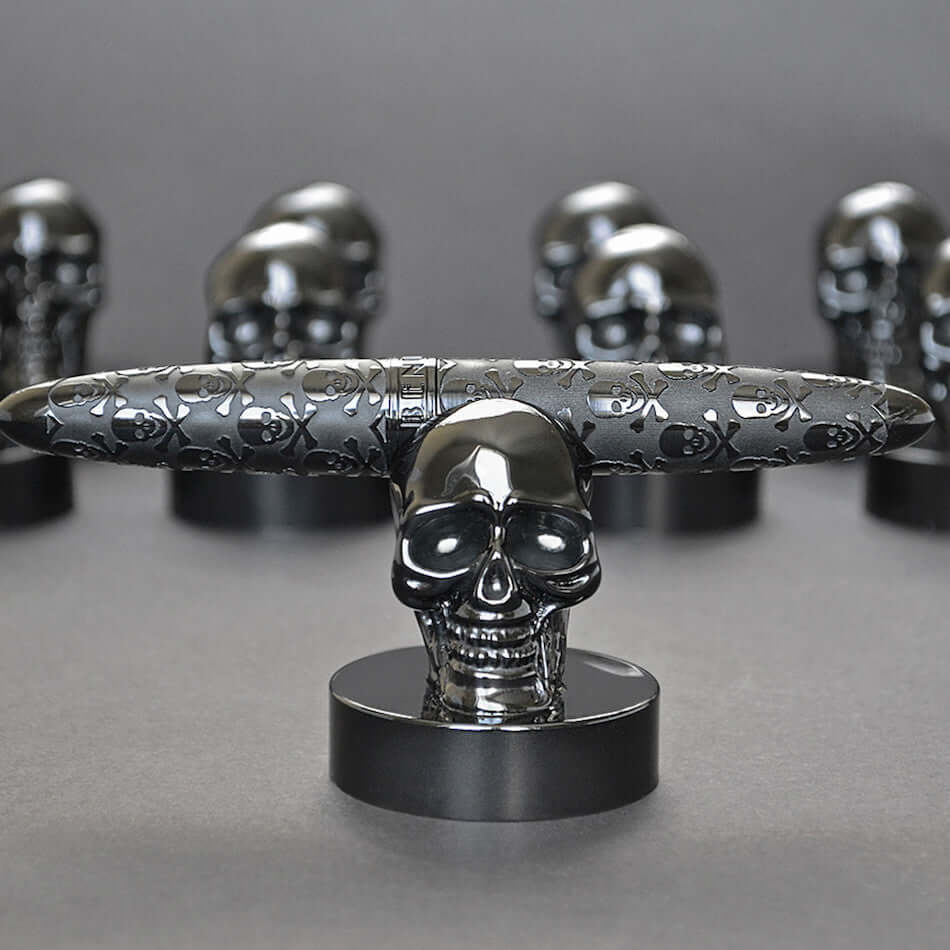 Benu Minima Fountain Pen Classic Black Skull by Benu at Cult Pens
