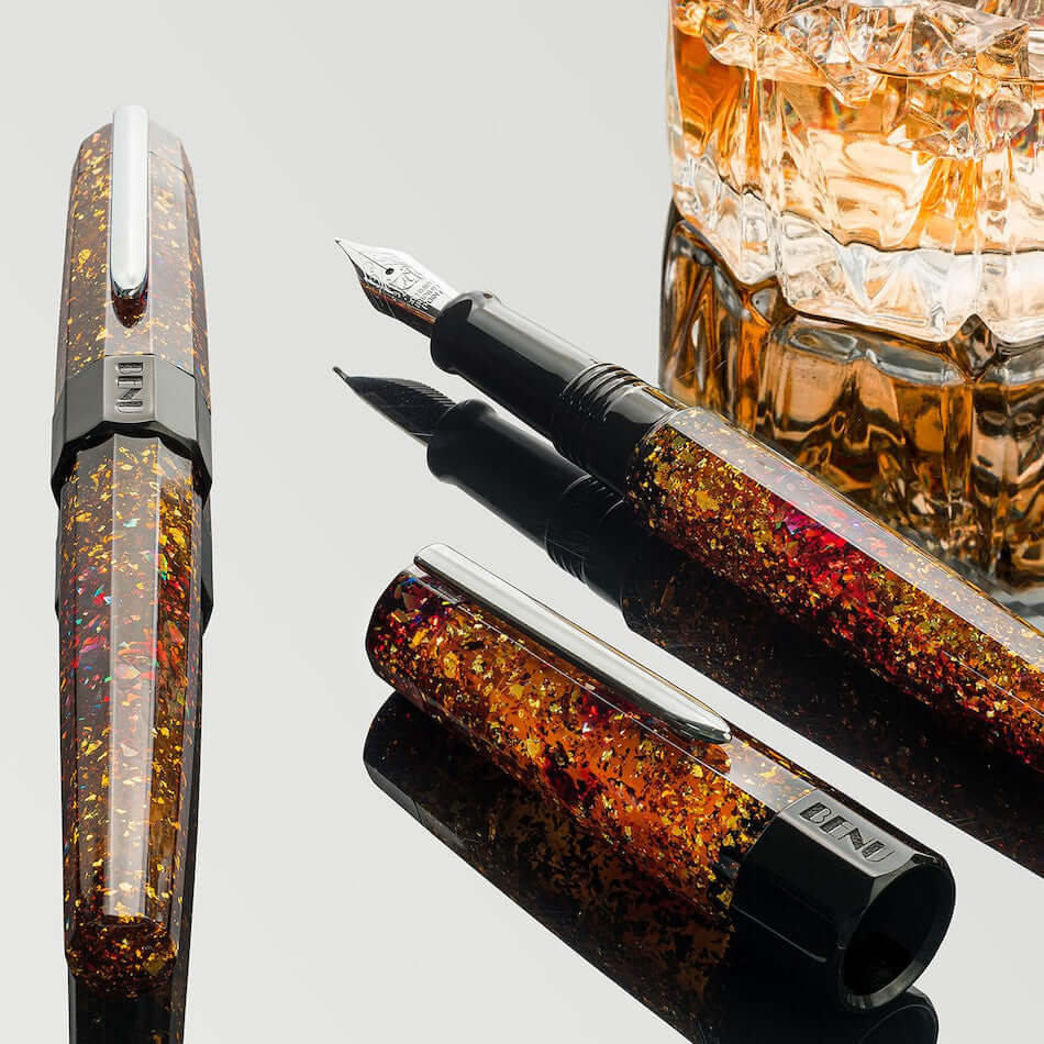 Benu Euphoria Rollerball Pen Bourbon by Benu at Cult Pens