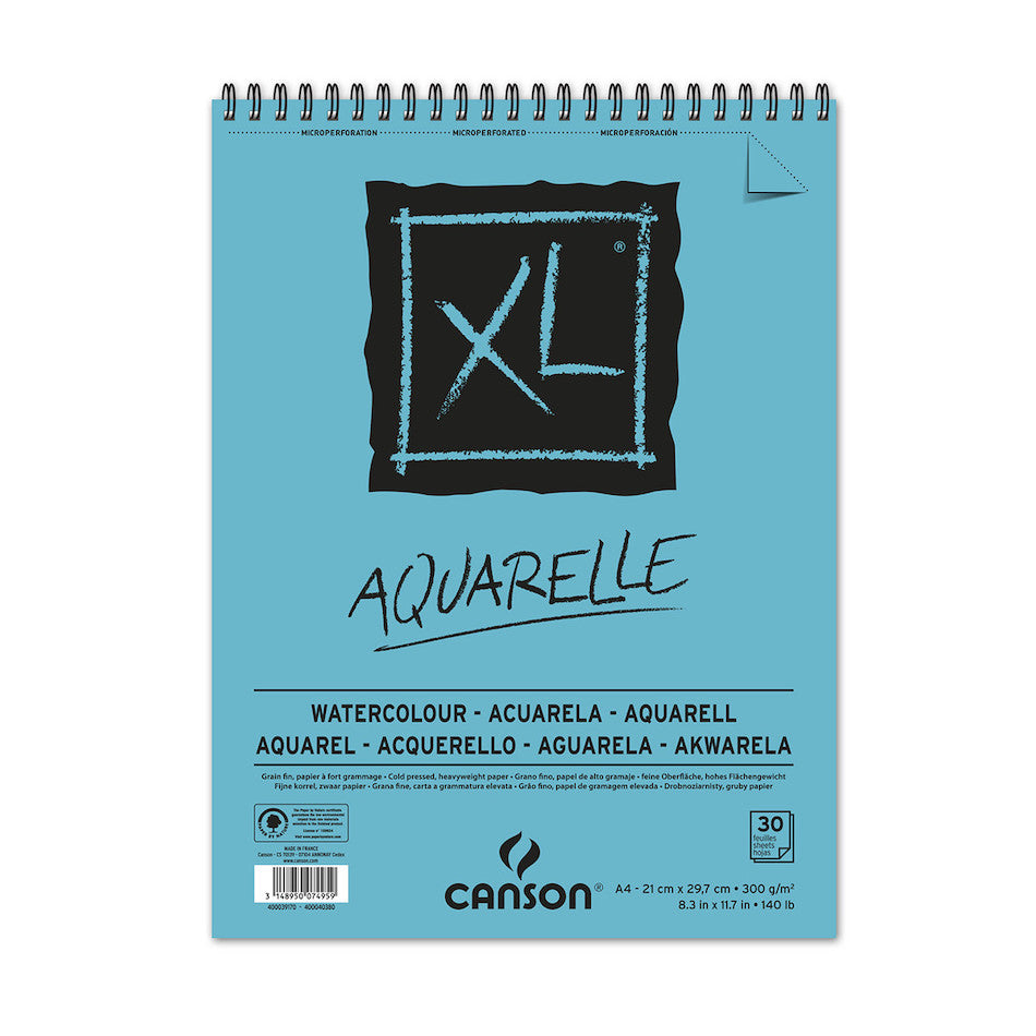 Canson XL Aquarelle Spiral Pad A4 by Canson at Cult Pens