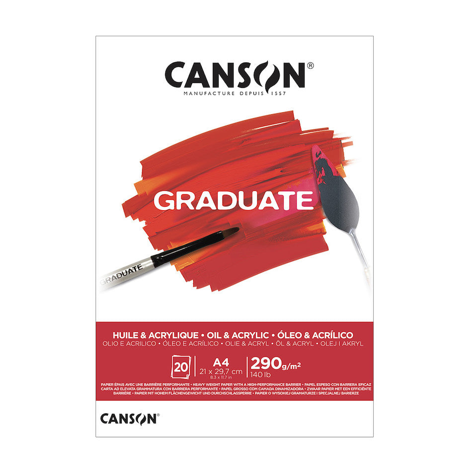 Canson Graduate Oil/Acrylic Pad A4 by Canson at Cult Pens