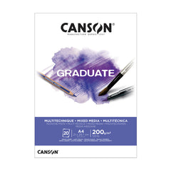 Canson Graduate White Mixed Media Pad A4