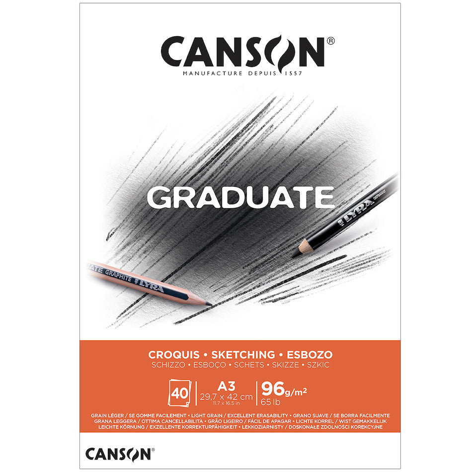 Canson Graduate Sketch Pad A3 by Canson at Cult Pens