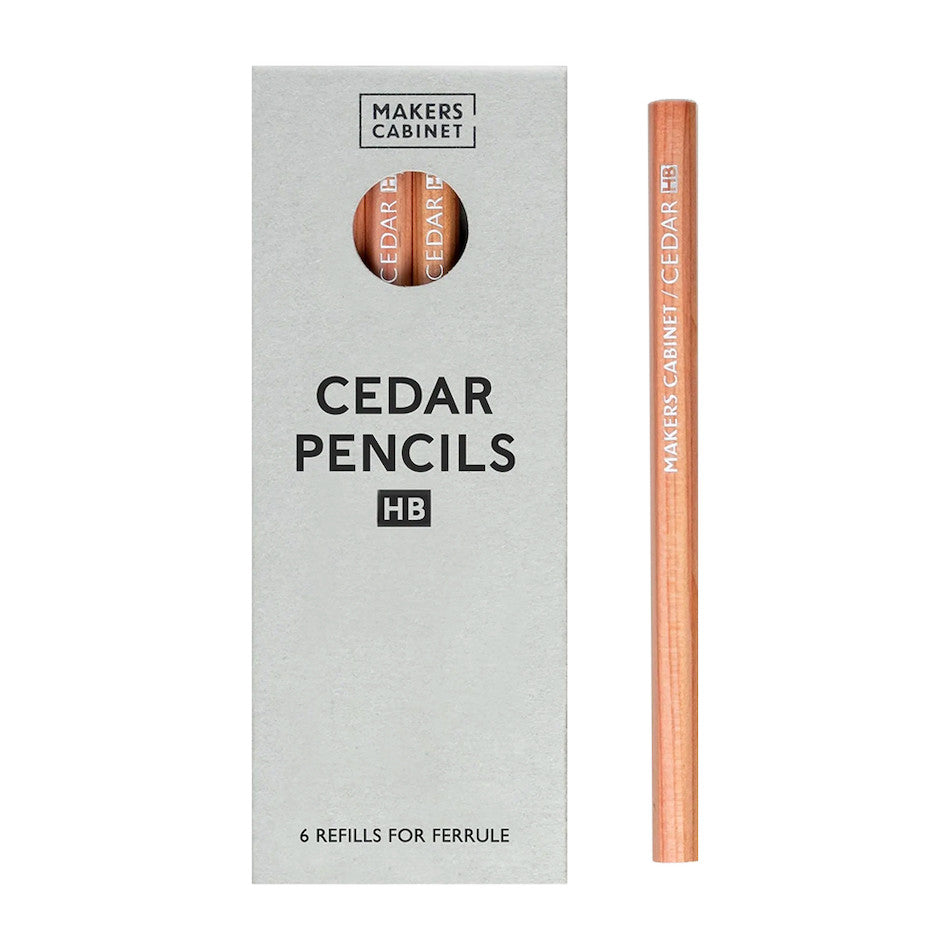 Makers Cabinet Ferrule Pencil Holder Refill Set of 6 by Makers Cabinet at Cult Pens