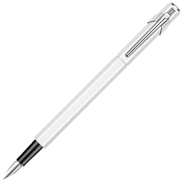 Caran d'Ache 849 Metal Fountain Pen White by Caran d'Ache at Cult Pens