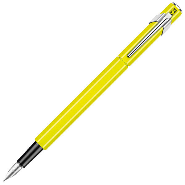 Caran d'Ache 849 Metal Fountain Pen Fluorescent Yellow by Caran d'Ache at Cult Pens