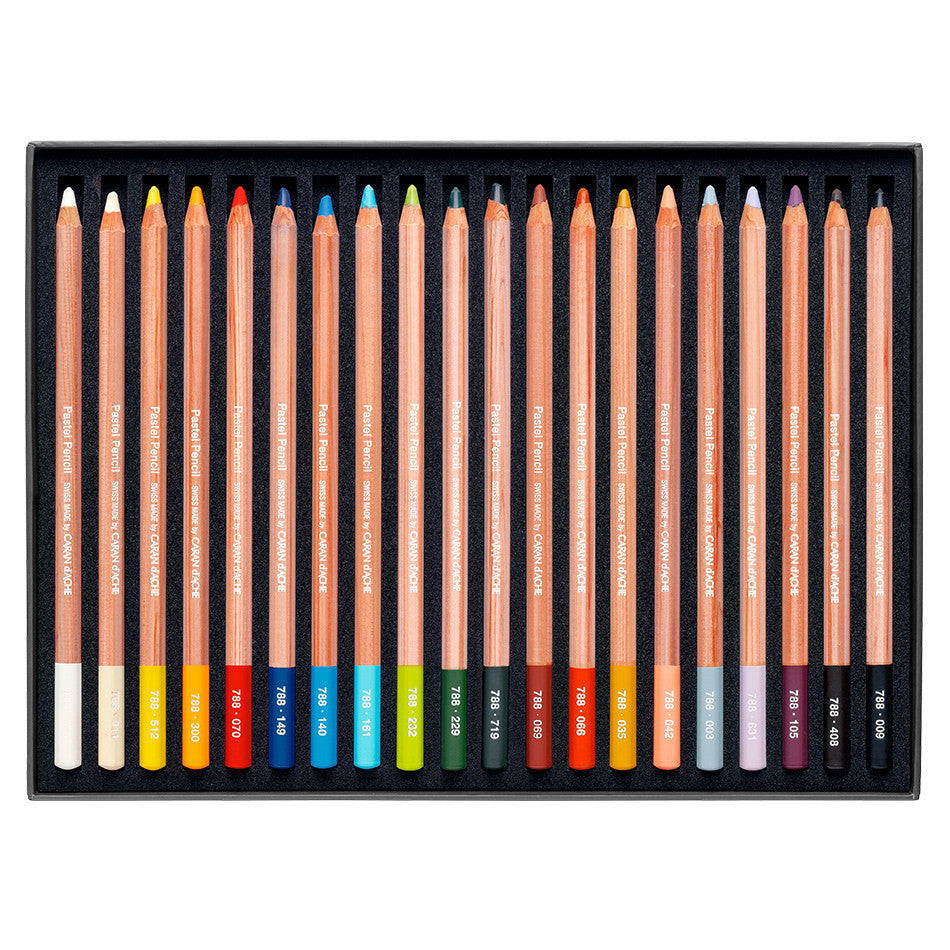 Caran d'Ache Pastel Pencil Assorted Box of 20 by Caran d'Ache at Cult Pens