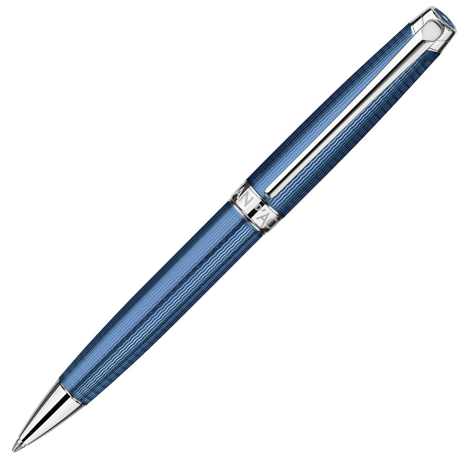 Caran d'Ache Leman Grand Blue Ballpoint Pen by Caran d'Ache at Cult Pens