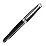 Caran d'Ache Leman Ebony Rollerball Pen Silver Trim by Caran d'Ache at Cult Pens