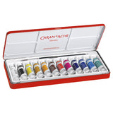 Caran d'Ache Gouache Studio Colour Tubes 10ml Set of 12 by Caran d'Ache at Cult Pens