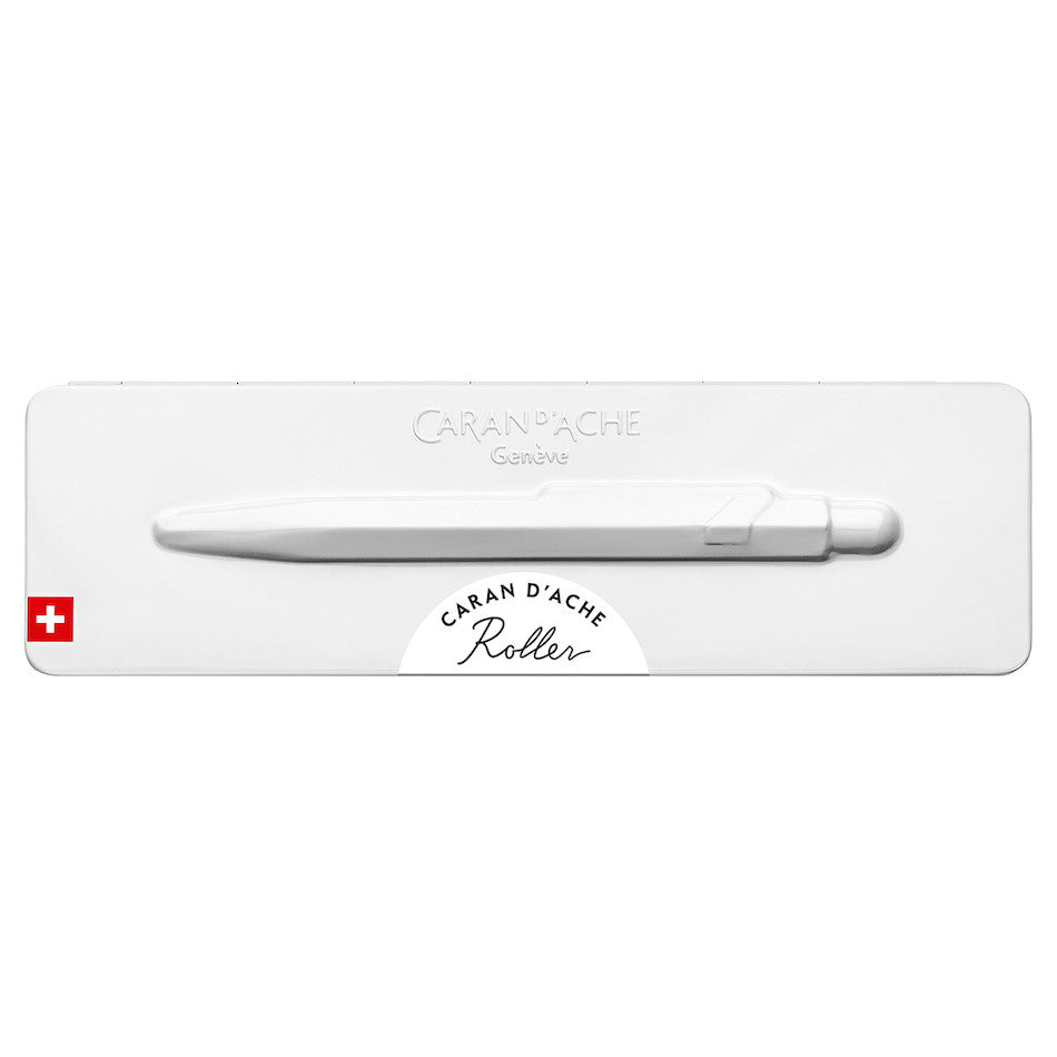 Caran d'Ache 849 Rollerball Pen with Slimpack White by Caran d'Ache at Cult Pens