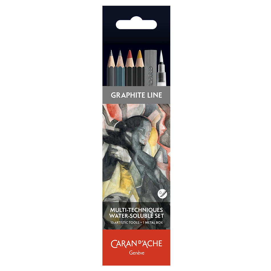 Caran d'Ache Technalo Black & Colour Multi-Technique Set Set of 13 by Caran d'Ache at Cult Pens