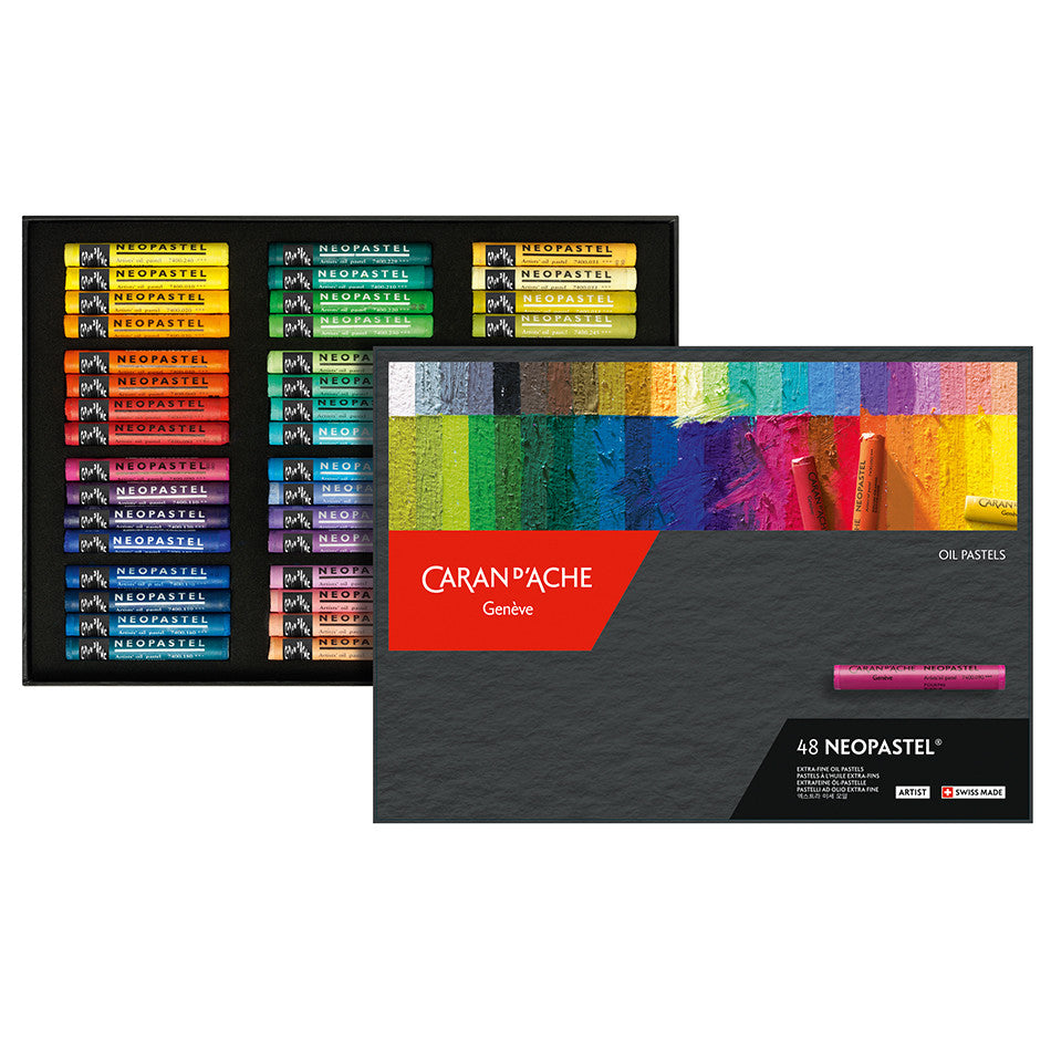 Caran d'Ache Neopastel Oil Pastel Box of 48 by Caran d'Ache at Cult Pens