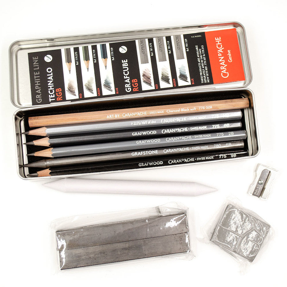 Caran d'Ache Graphite Line Multi-Techniques Sketching Set by Caran d'Ache at Cult Pens
