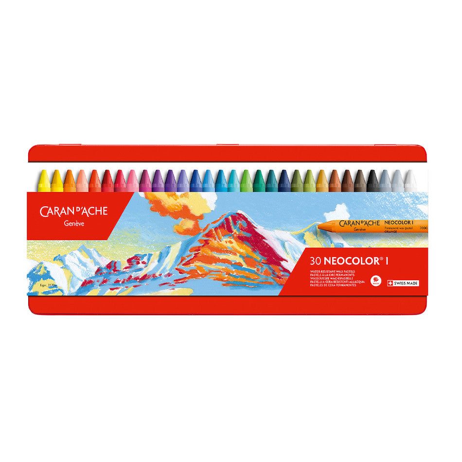 Caran d'Ache Neocolor I Water Resistant Wax Pastels Box of 30 by Caran d'Ache at Cult Pens
