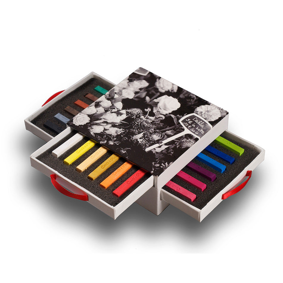 Conté à Paris Carre Colour Crayons Box of 18 Assorted by Conté à Paris at Cult Pens