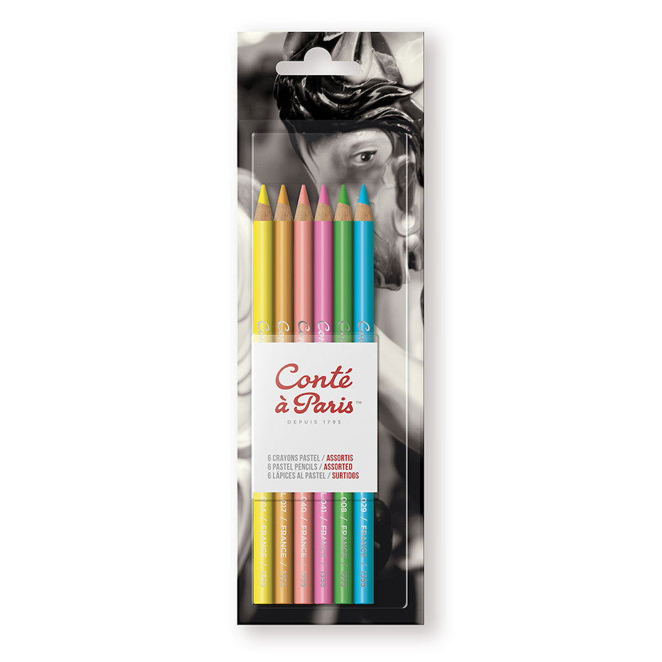 Conté à Paris Pastel Pencil Set of 6 Bright Hues by Conté à Paris at Cult Pens