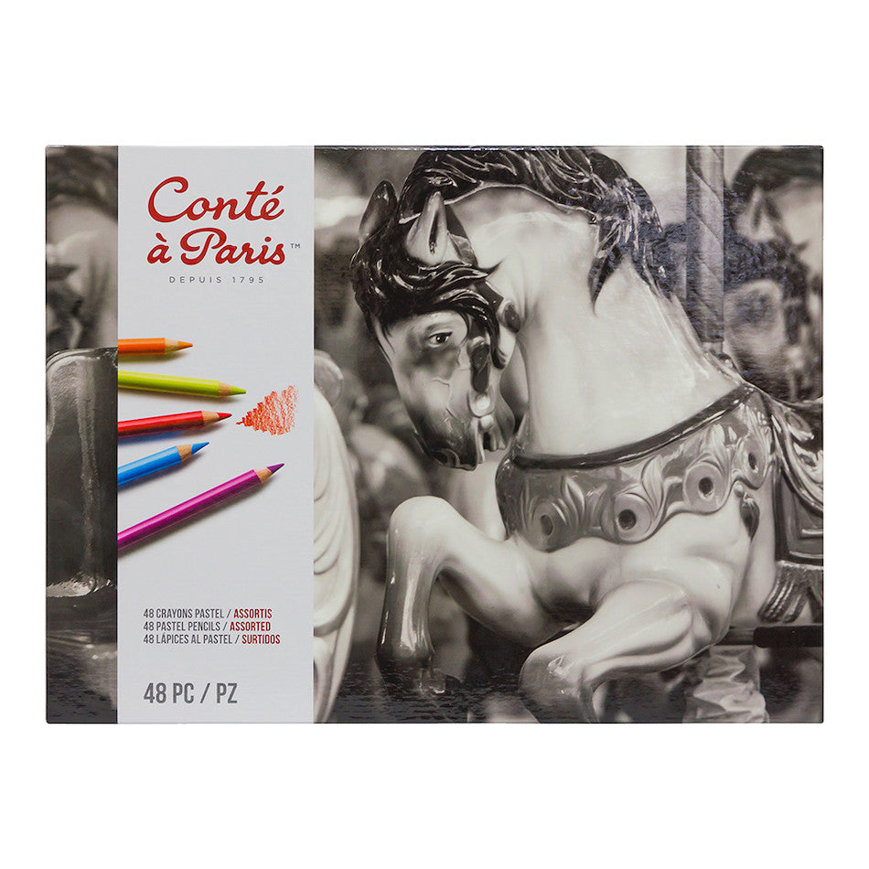 Conté à Paris Pastel Pencil Box of 48 Assorted by Conté à Paris at Cult Pens