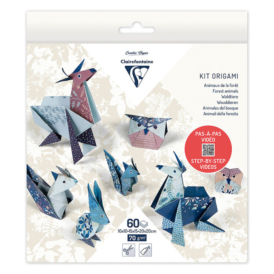 Clairefontaine Origami Set of 60 Sheets 3 Sizes by Clairefontaine at Cult Pens