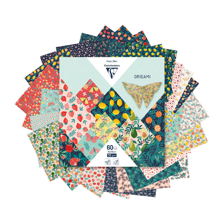 Clairefontaine Origami Set of 60 Sheets 15 x 15cm by Clairefontaine at Cult Pens