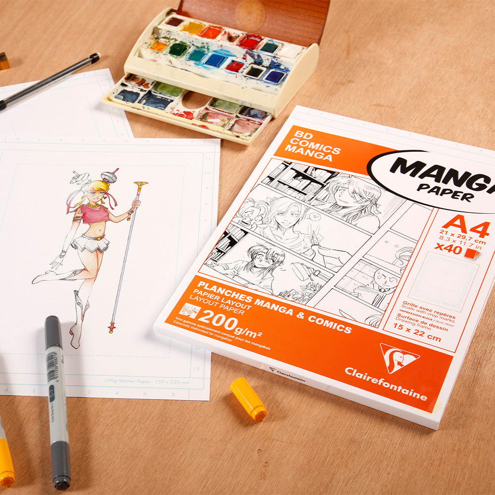 Clairefontaine Manga BD/Comic pack B4 40 Sheets O by Clairefontaine at Cult Pens
