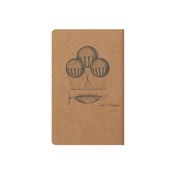 Clairefontaine Flying Spirit Notebook Kraft Cover 75x120 by Clairefontaine at Cult Pens
