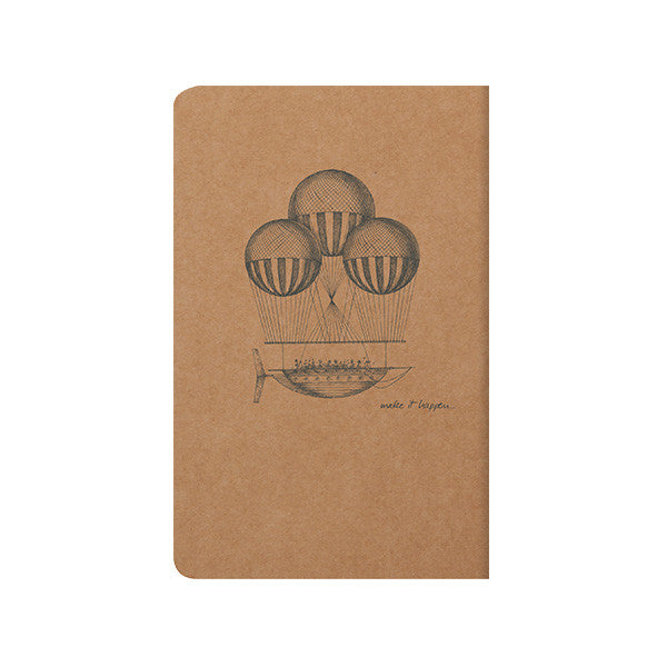 Clairefontaine Flying Spirit Notebook Kraft Cover 110x170 by Clairefontaine at Cult Pens