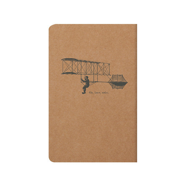 Clairefontaine Flying Spirit Notebook Kraft Cover 110x170 by Clairefontaine at Cult Pens