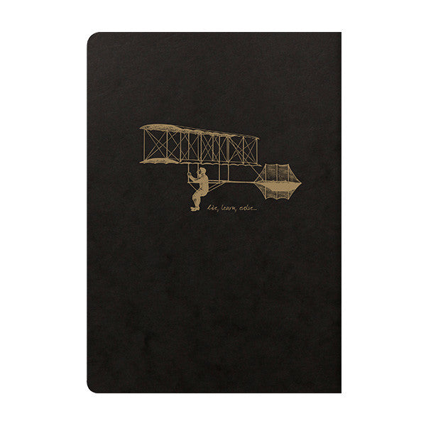 Clairefontaine Flying Spirit Notebook Black Cover A5 by Clairefontaine at Cult Pens